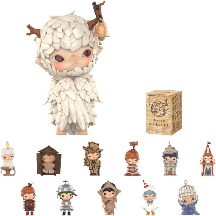 Hirono Shelter Series Figures, HIRONO Blind Box Figures, Random Design Action Figures Collectible Toys Home Decorations, Holiday Birthday Gifts for Boys and Girls, Single Box