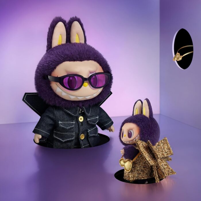 LABUBU × Pronounce - Wings of Fortune Vinyl Plush Hanging Card,Toys for Modern Home Decor, Collectible Toy Set for Desk Accessories, 1PC